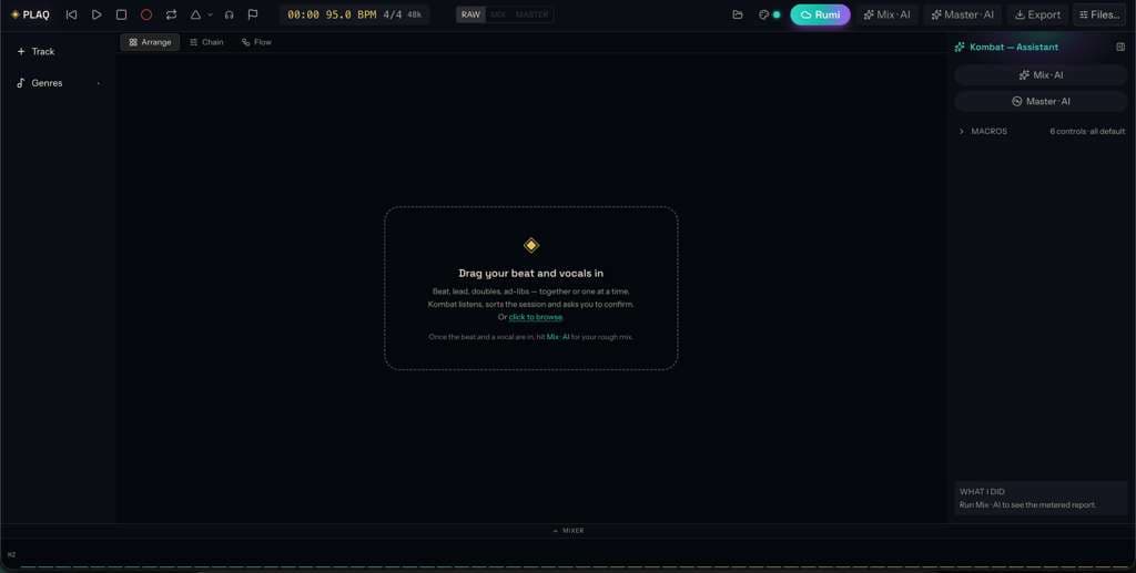Rumi session workspace